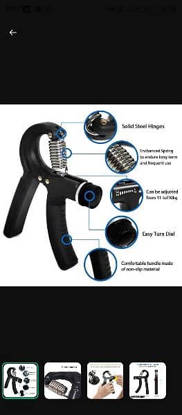 Adjustable Rubber Hand Gripper 3