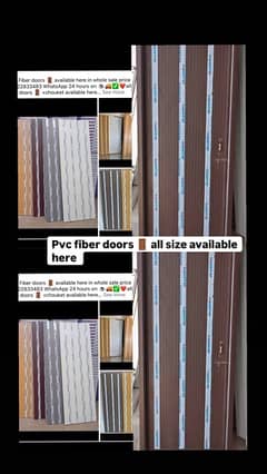 pvc fiber doors all size available in whole sale price