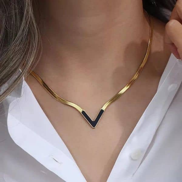 V-Shaped Necklace for Girls and Women 2