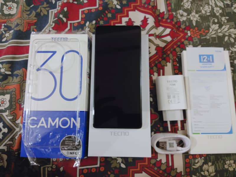 New Tecno Camon 30 - 12/256 GB - PTA Approved For Sale with Box Pack 0