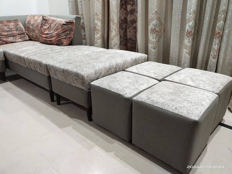 13 seater L shape sofa set 6