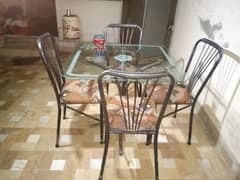 dining table with 4 chairs