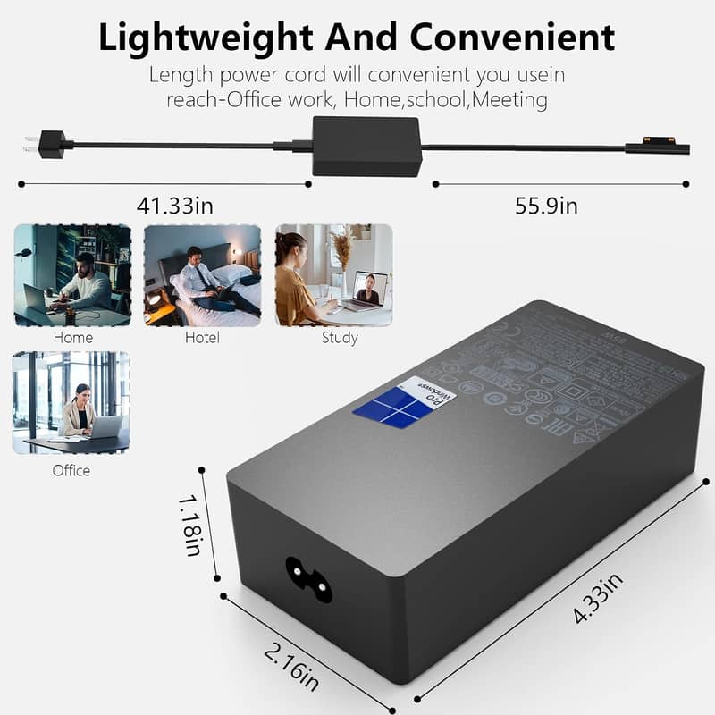 Original Microsoft Surface Pro 65W Charger 3