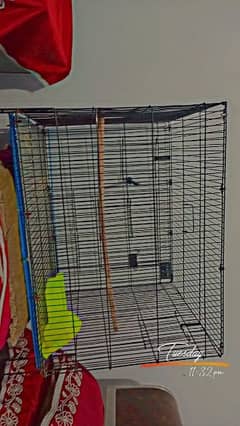 parrot cage with all assecories