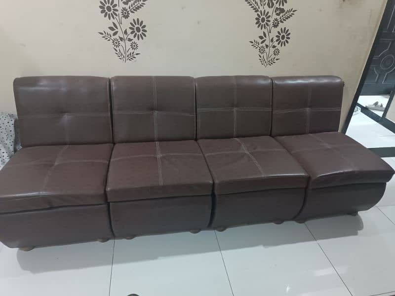 Double bed condition 10/8 with sofa set 3 chairs Mobile no,03003103131 6