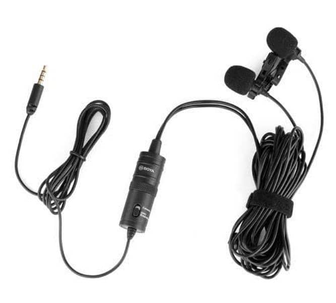 Double mic Boya for recording audio and vedio voice over best quality 0