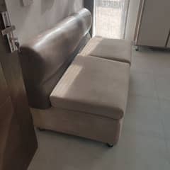 8 seater modern sofa leather valvet mix