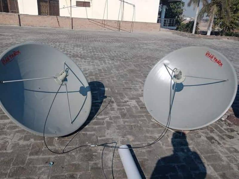 Big offer double dish antenna with complete installation 0