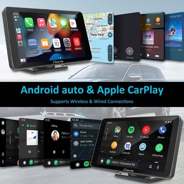 Carpuride Portable 7 inch IPS Touch Screen car Multimedia Navigation 1