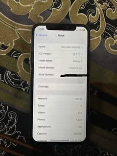 iphone x 256gb all oky non pta life time sim working contact whatsap 0