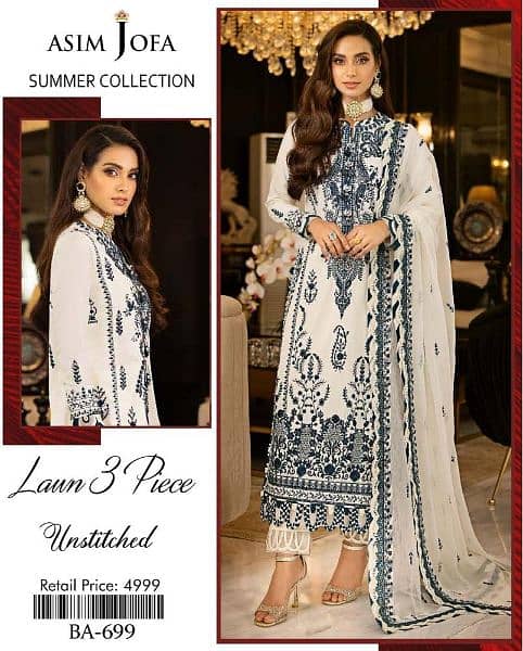 •  Fabric: Lawn
•  Pattern: Embroidered 0