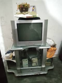 Sony Television used good condition with tv tralley