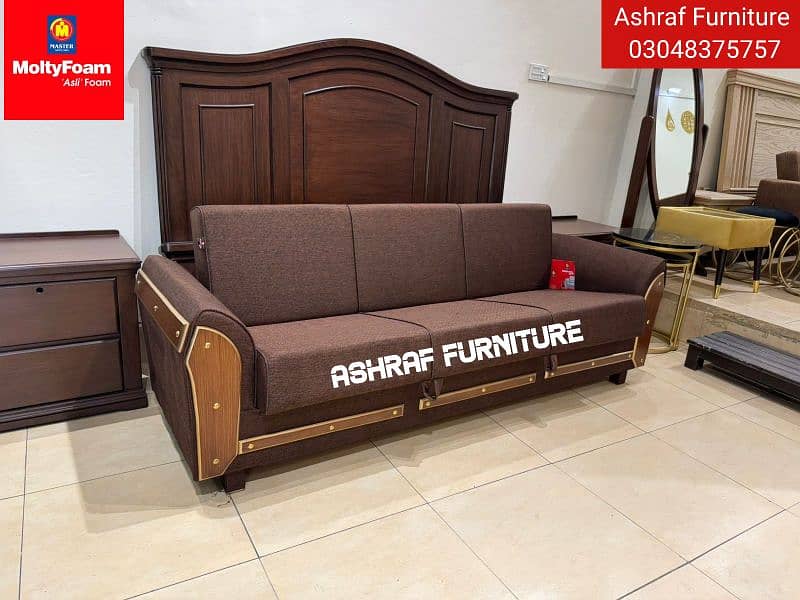 Double bed/Sofa cum bed/Double cumbed/Sofa/L Shape/Combed/Centre table 15