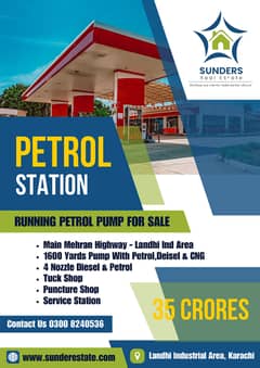 Running Petrol Pump Station With Deisel & CNG For Sale | Attractive Sales Return | No LoadShedding Plot | Corner | Most Ideal Location | Reasonable Demand | All Documents Clear |