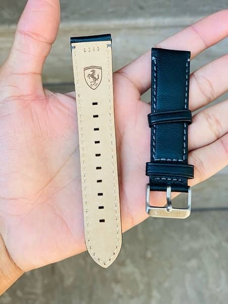 22mm Ferrari Original Leather Straps For Watches 0