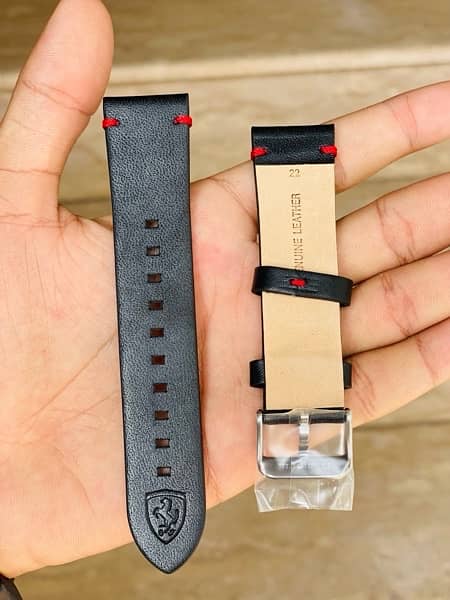 22mm Ferrari Original Leather Straps For Watches 3