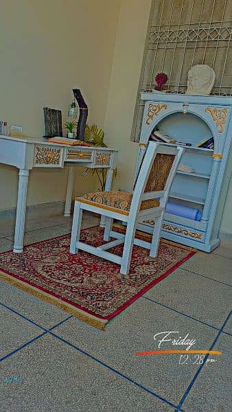 book rack. . . . . study table and chair brand new 0