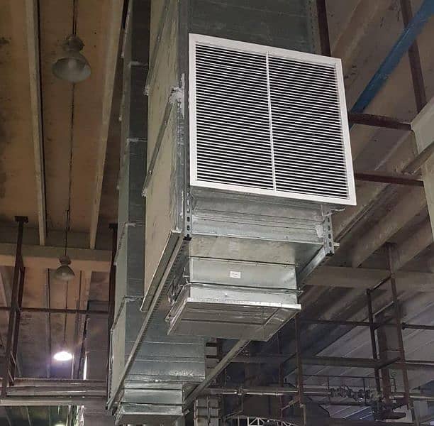 Hvac Ducting, Air Devices Diffuser grill, cable Tray, fans, Split unit 0