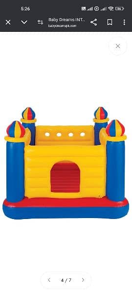 INTEX Jump-O-Lene Castle Bouncer ( 69" X 69" X 53" ) 2