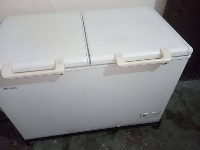 Haier Freezer with heavy. stand 1