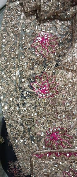 Fully Embroidered Beautiful Bridal Dress. 7