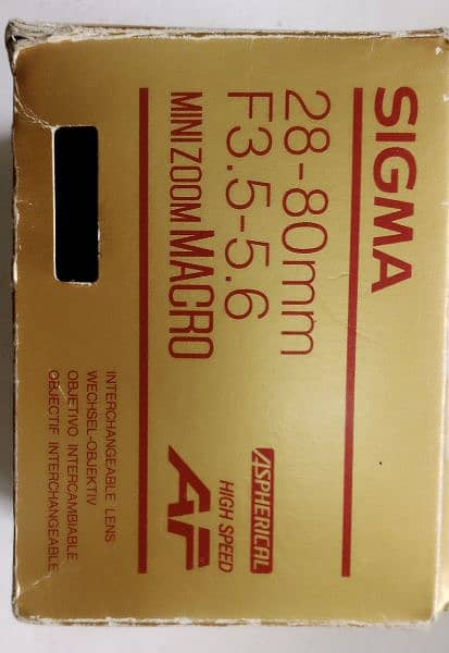 sigma camera lens 26 to 80mm new h 1