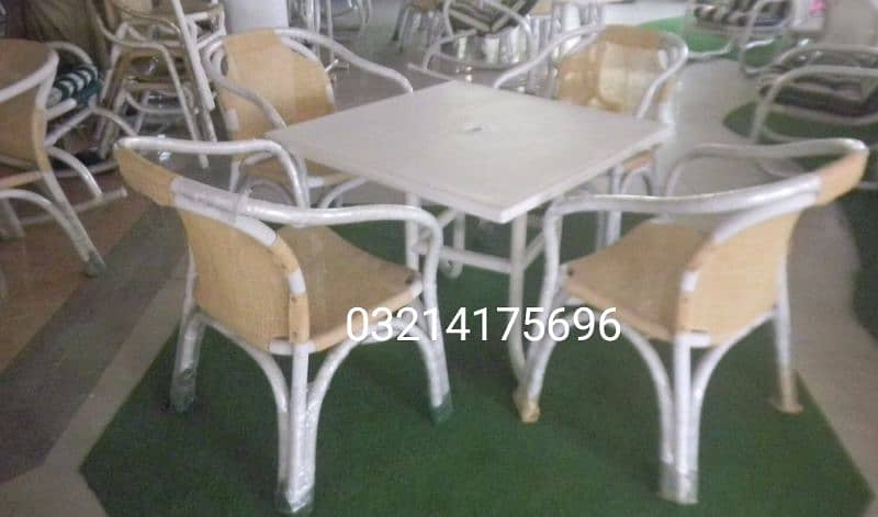 OUTDOOR GARDEN RATTAN UPVC FURNITURE SOFA SET CHAIRS TABLES  UMBRELLA 17