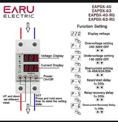 Under over voltage protector and Clamp amp meter,