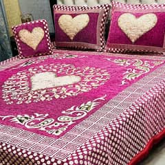 4 Piece Velvet Jacquard Bedsheet king size 03017186072