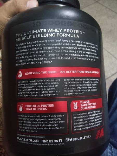 Nitro tech whey protein 4lbs 1