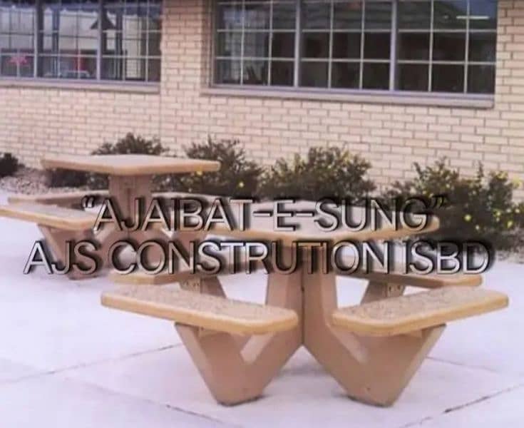 - A CLASS GARDEN PICNIC BENCHES - FOUNTAIN , TUFF TILE , PAVERS  ETC 1