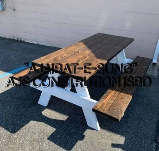 - A CLASS GARDEN PICNIC BENCHES - FOUNTAIN , TUFF TILE , PAVERS  ETC 4