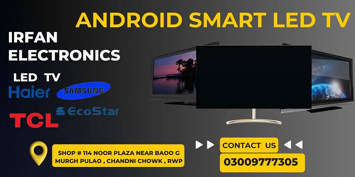 43 inch Malaysia Android Smart LED TV, Slim Led TCL 55 inch Latest 7