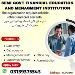 Data entry/call operator/management/ advisor/Admin