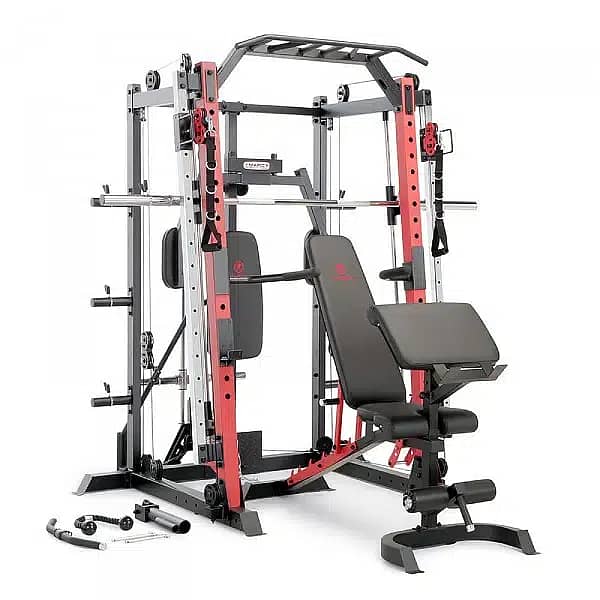 Full Gym Setup|Functional Trainer|Dual Smith Machine|Gym Equipments 13