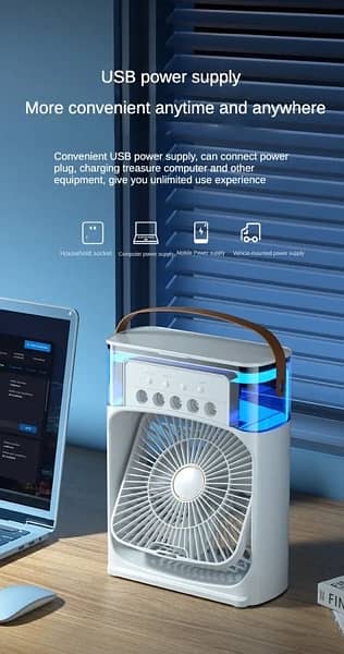 Mist Fan portable humidifier air conditioner three in one air cooler 6