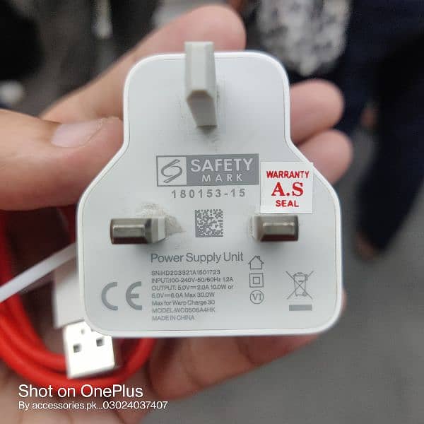 OnePlus warp charger 30w genuine pair for OnePlus 7t/7pro/7tpro/8/8pro 4