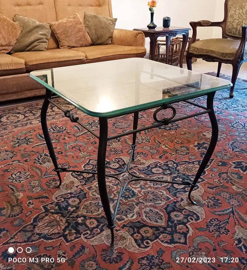 Steel Wrought Iron Tables Set / Centre Table Set 6