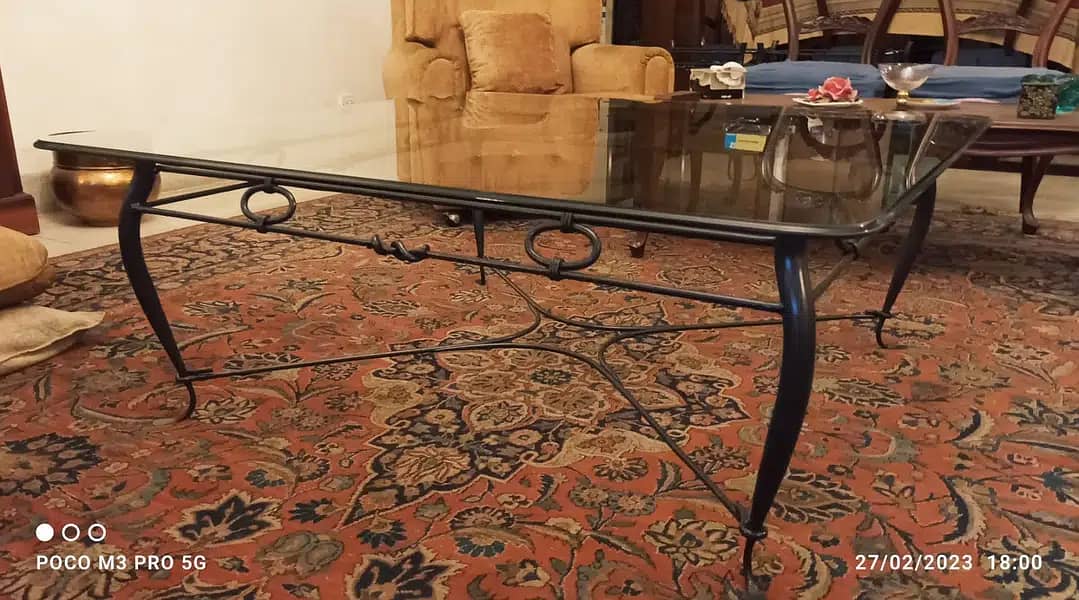 Steel Wrought Iron Tables Set / Centre Table Set 10