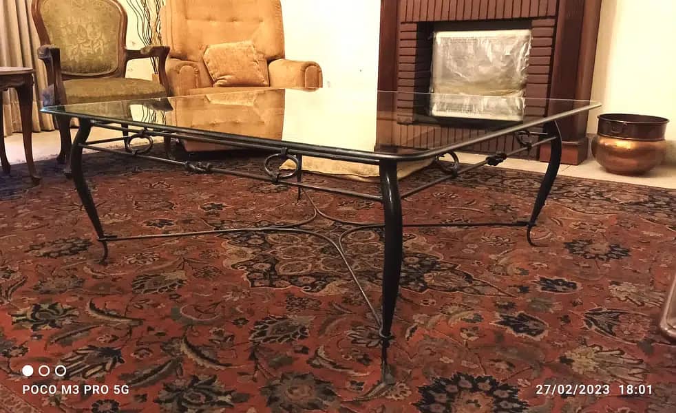 Steel Wrought Iron Tables Set / Centre Table Set 13