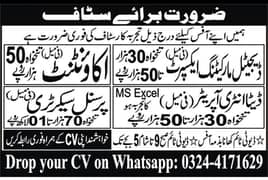 Female Staff Required 0