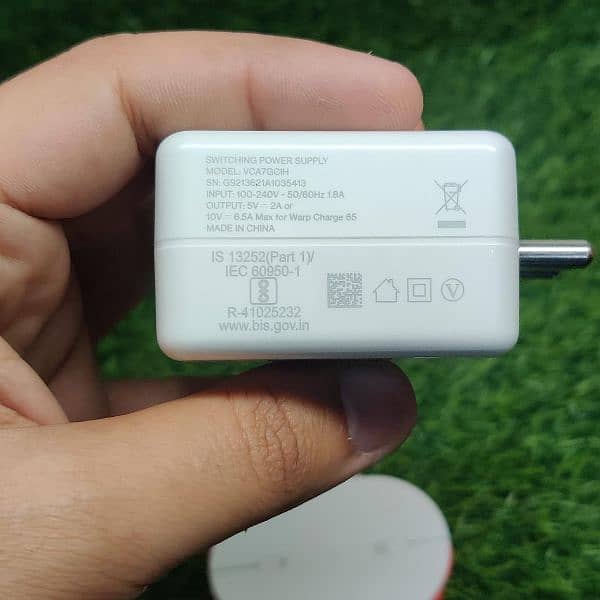 OnePlus warp charger 65w genuine pair for OnePlus 8t/9r/9/9pro/nord 2 7