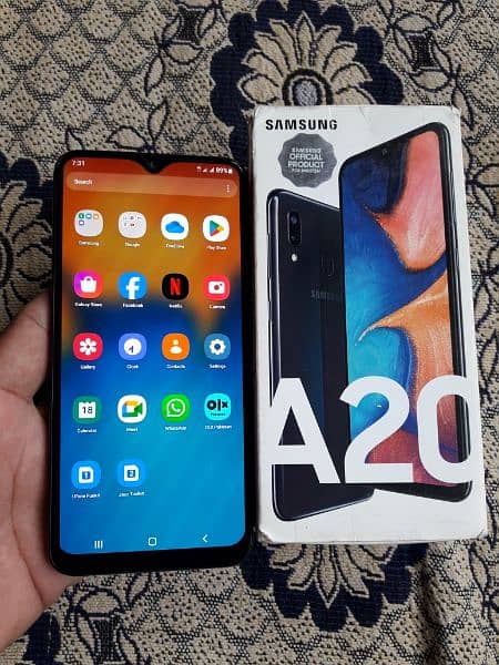 Samsung A20 32GB 3GB Ram  PTA approved 03323000388 2