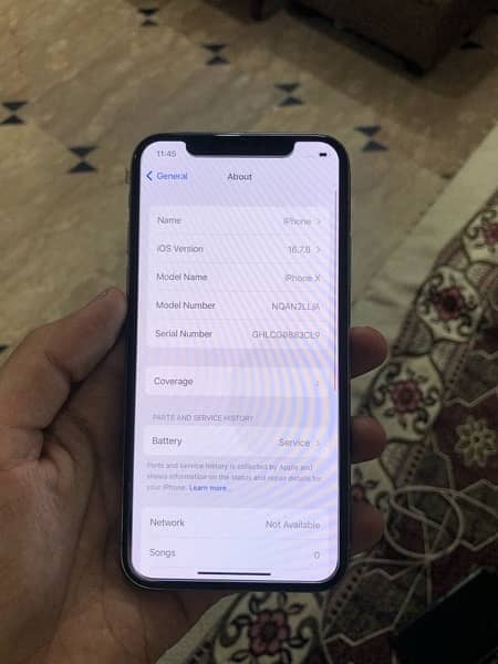 iphone X 256 gb 7