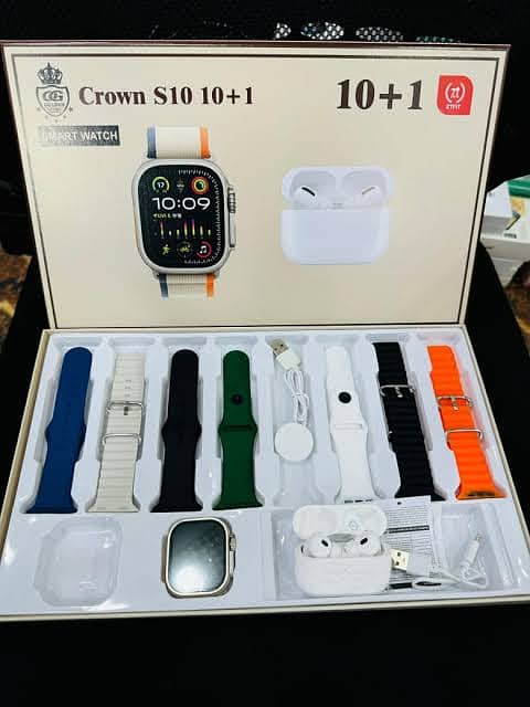 Smart Watch / Title Crown S10 10+1/ With Free Airbuds 0