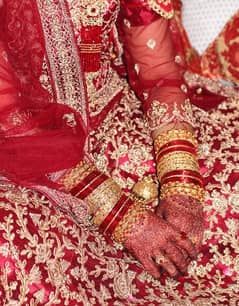 Indian style bridal GHAGRA and walima bridal with jewellery 0