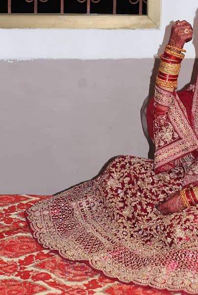 Indian style bridal GHAGRA and walima bridal with jewellery 2