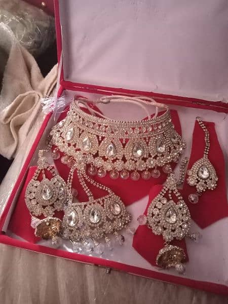 Indian style bridal GHAGRA and walima bridal with jewellery 7