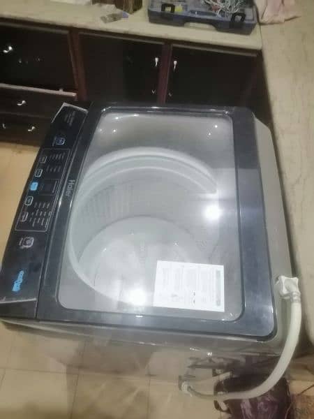 haier automatic washing machine only 1 time use urgent sale 1