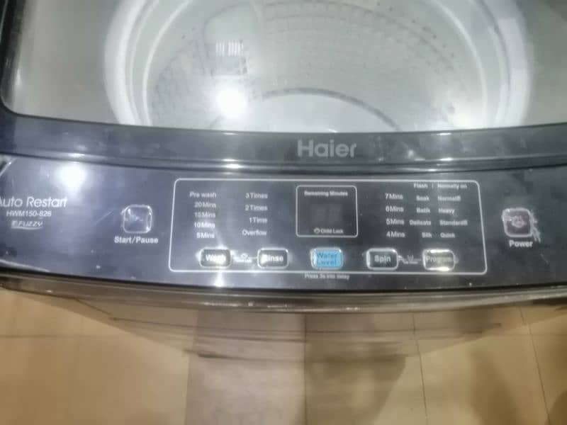 haier automatic washing machine only 1 time use urgent sale 2